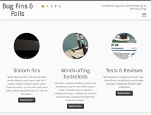 Tablet Screenshot of bugfins.com